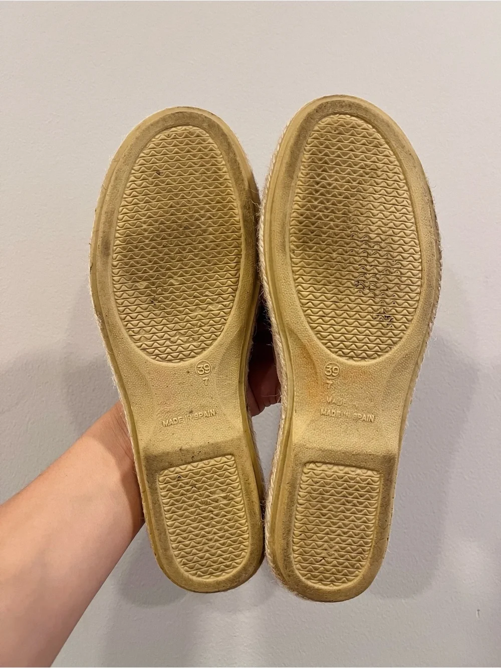Verbenas Suede Espadrille Slide‎ Sandals Antique Blush Pink Women's 39/7